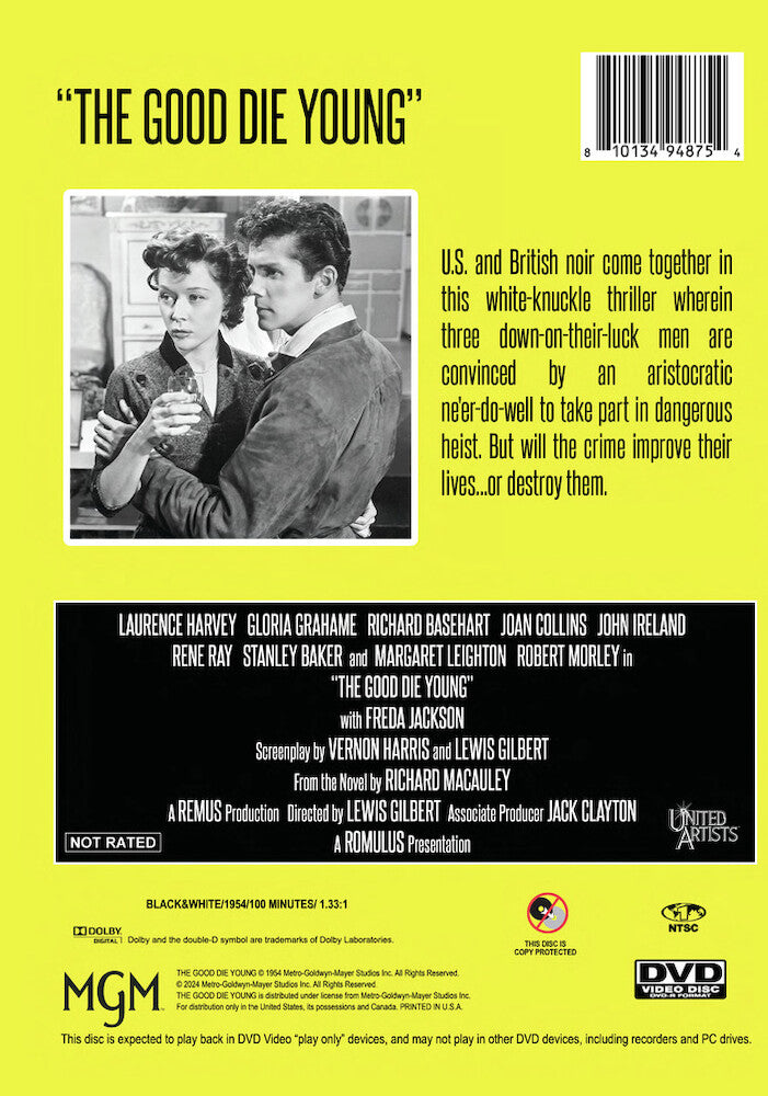 the good die young - Back Panel - DVD