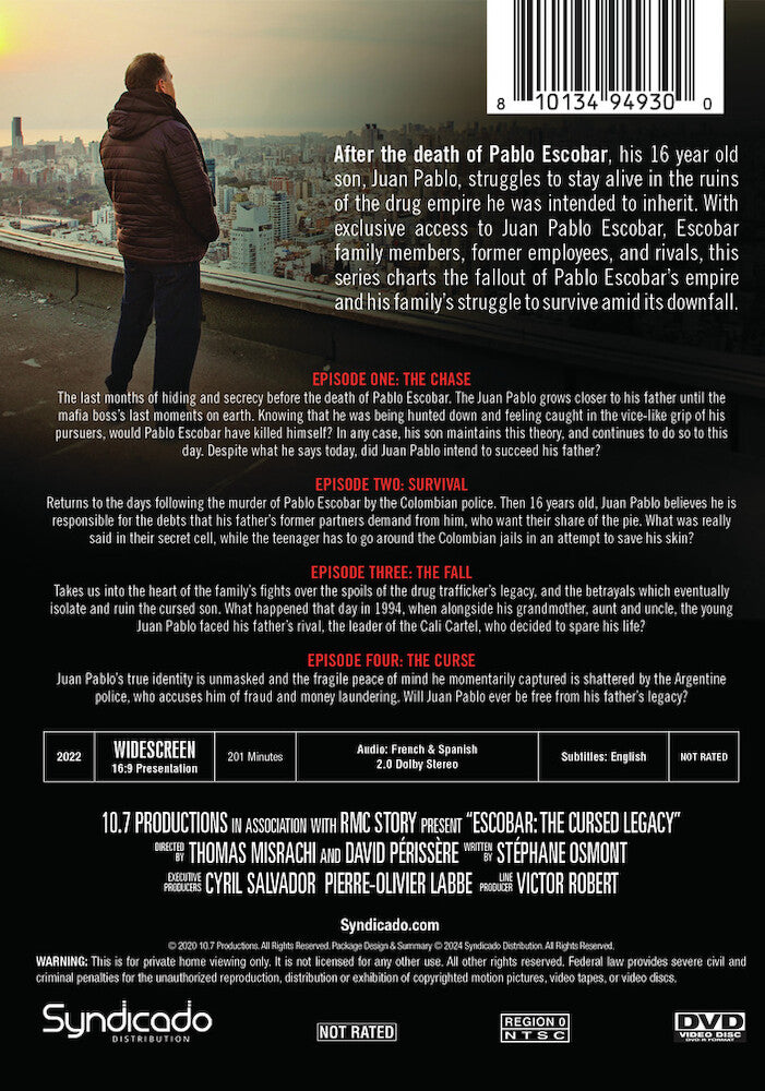 Escobar: The Cursed Legacy - The Complete Series - Back Panel - 