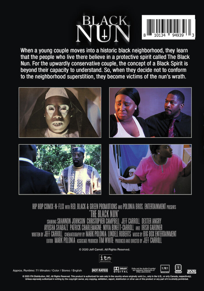 the black nun - Back Panel - DVD