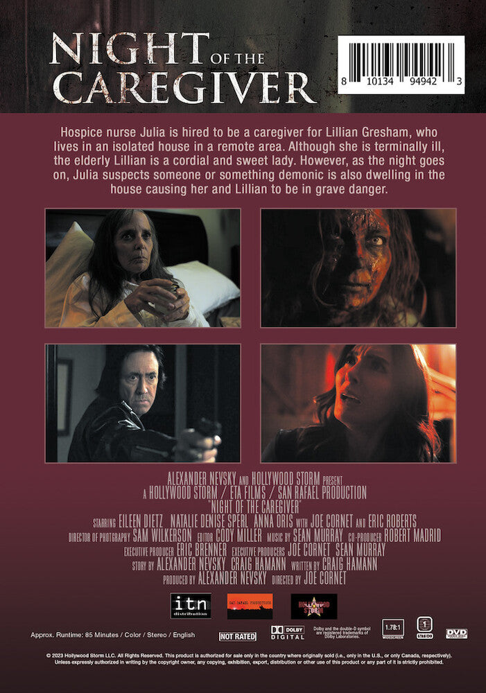 night of the caregiver - Back Panel - DVD