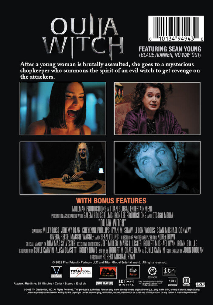 ouija witch - Back Panel - DVD