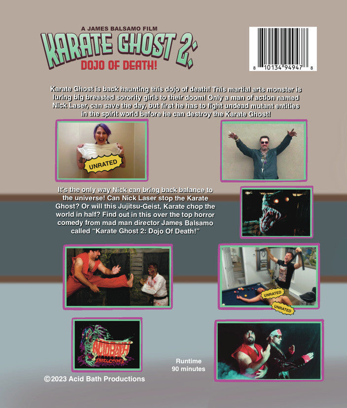 Karate Ghost 2: Dojo of Death - Back Panel - 