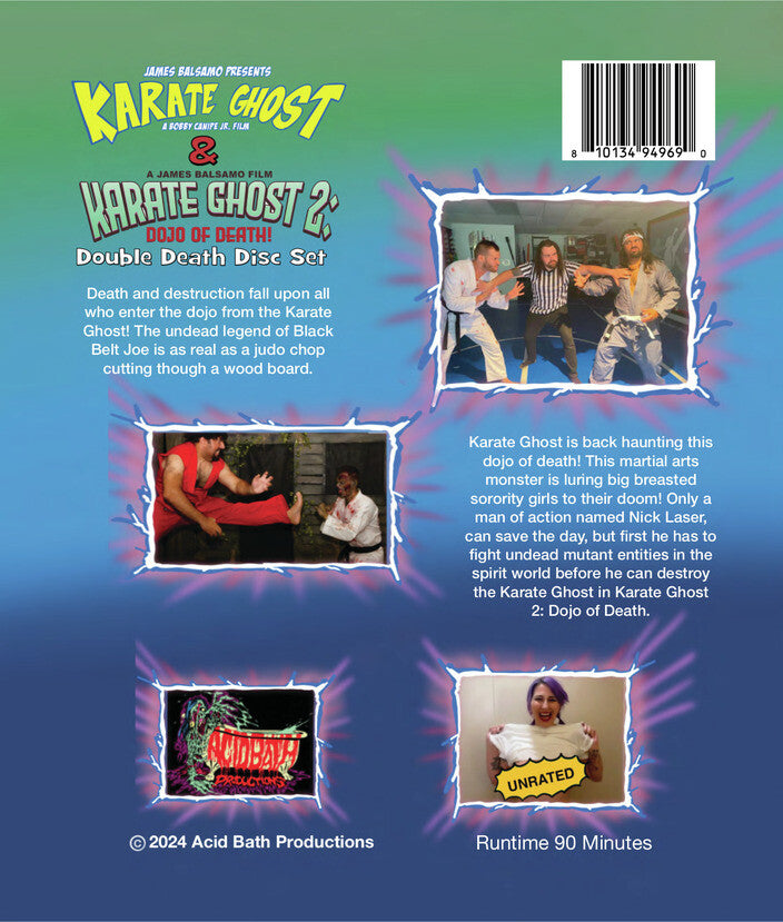 Karate Ghost 1 & 2 Double Death Disc Set - Back Panel - 