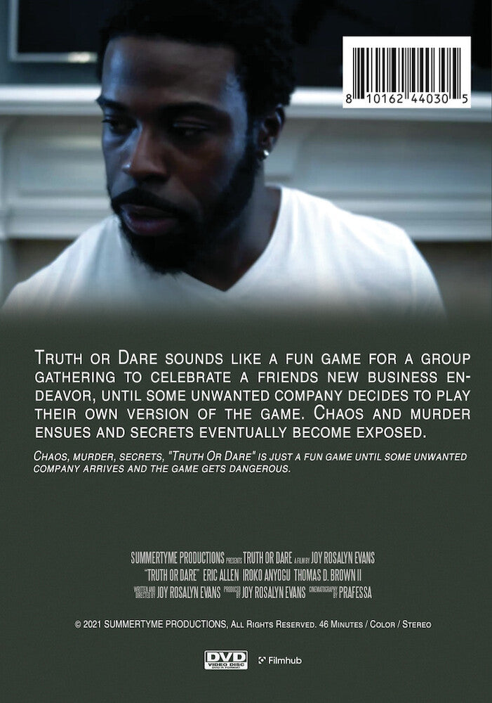 truth or dare - Back Panel - DVD