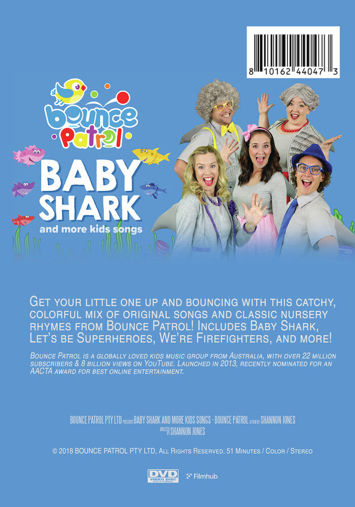 baby shark and more kids songs: bounce patrol - Back Panel - DVD