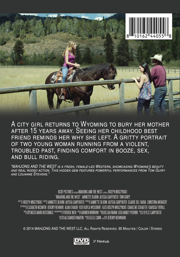 mahjong and the west - Back Panel - DVD