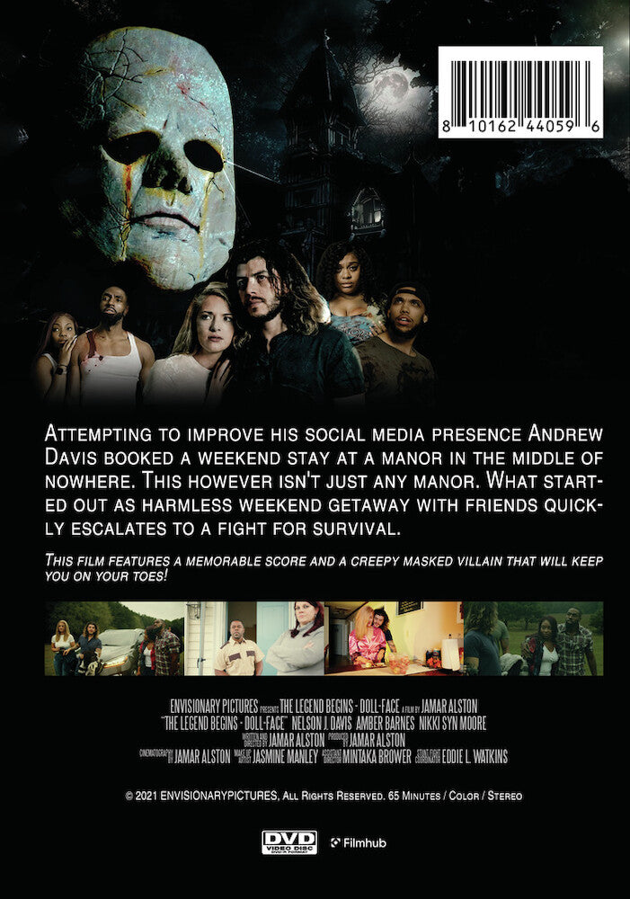 the legend begins doll-face - Back Panel - DVD