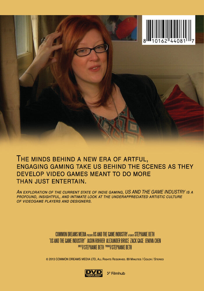 us and the game industry - Back Panel - DVD