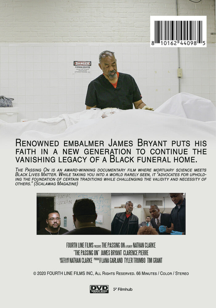 the passing on - Back Panel - DVD