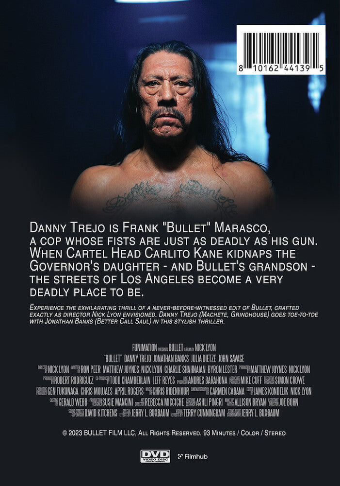 bullet (director's cut) - Back Panel - DVD