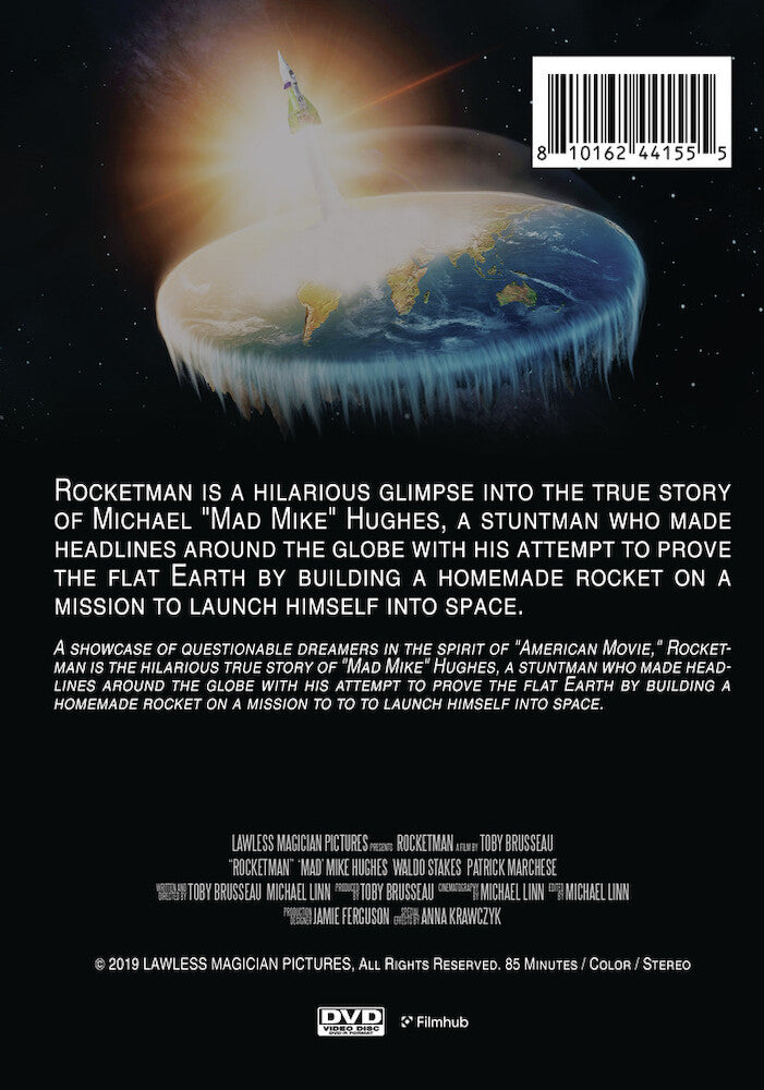 rocketman: mad mike's mission to prove the flat earth - Back Panel - DVD