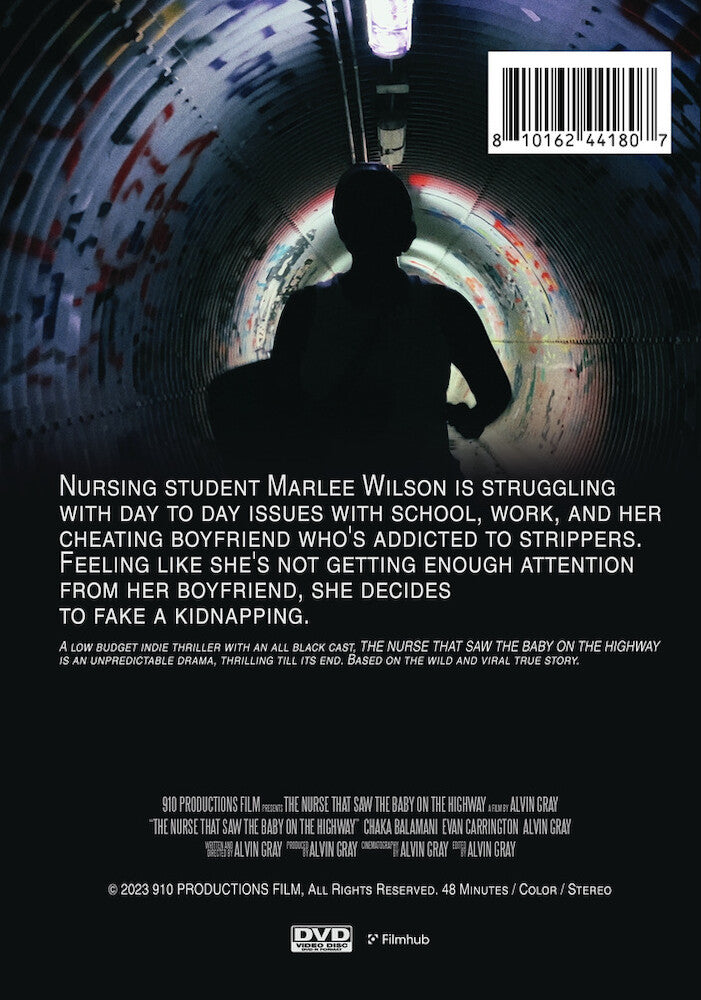 the nurse that saw the baby on the highway - Back Panel - DVD