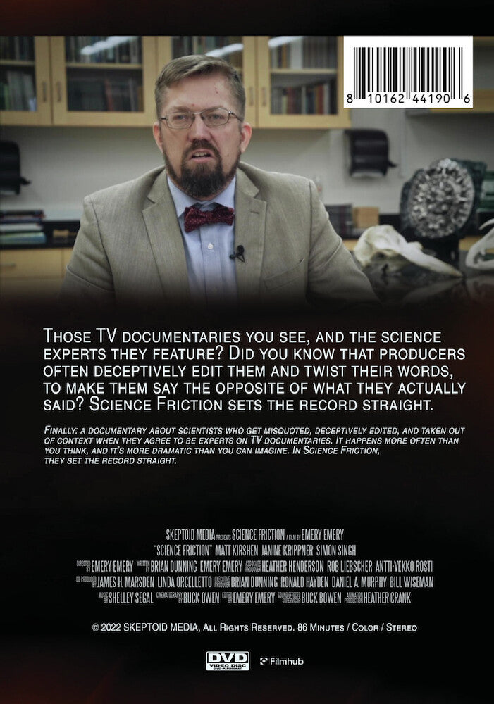 science friction - Back Panel - DVD
