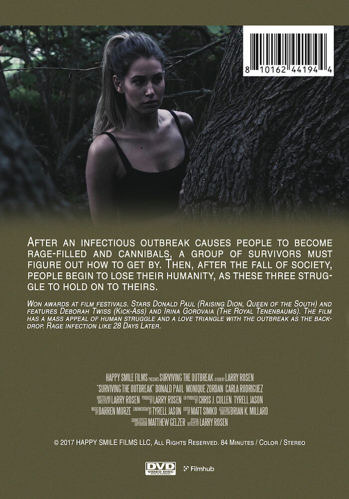surviving the outbreak - Back Panel - DVD
