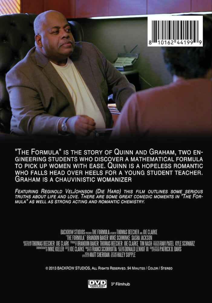 the formula - Back Panel - DVD