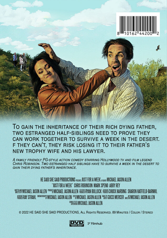 just for a week - Back Panel - DVD