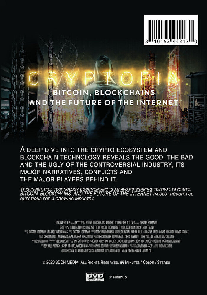 cryptopia: bitcoin, blockchains, and the future of the internet - Back Panel - DVD