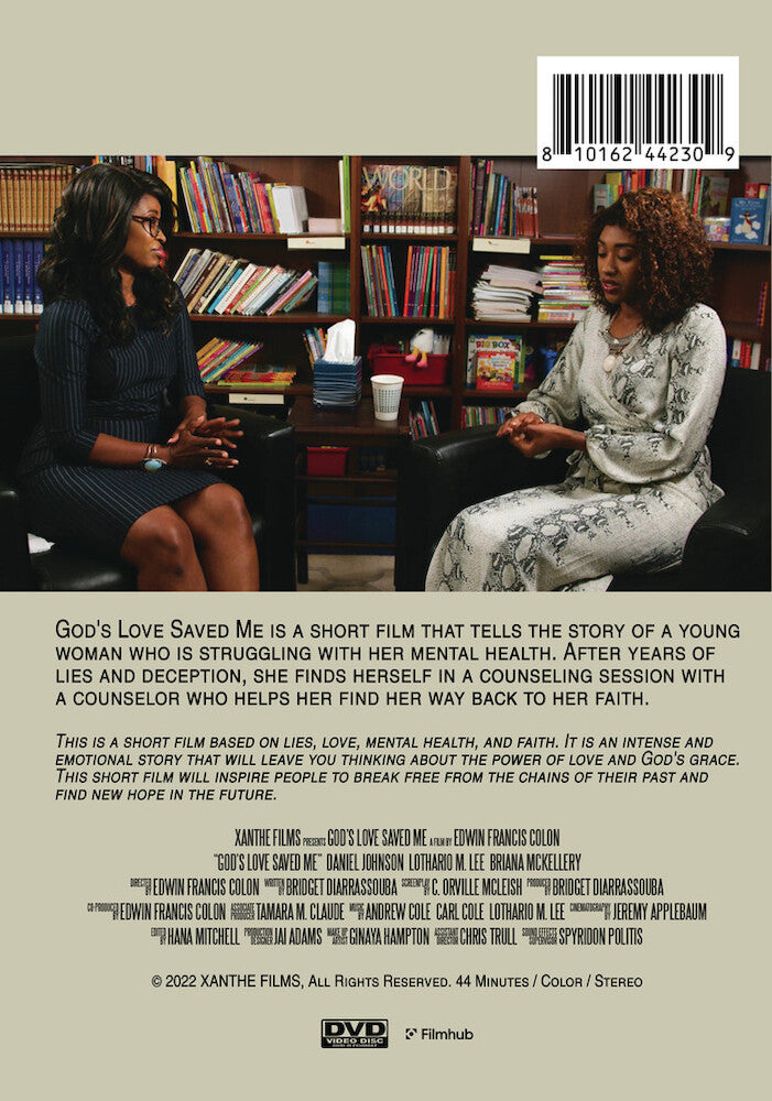 god's love saved me - Back Panel - DVD