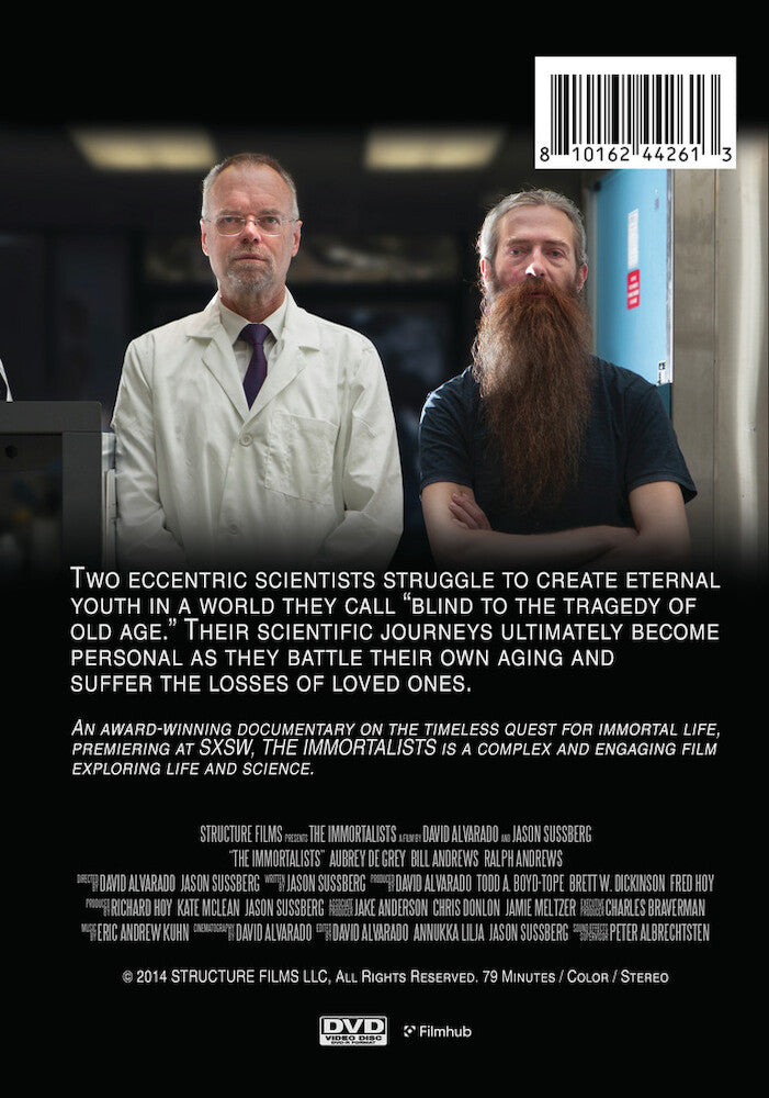 the immortalists - Back Panel - DVD