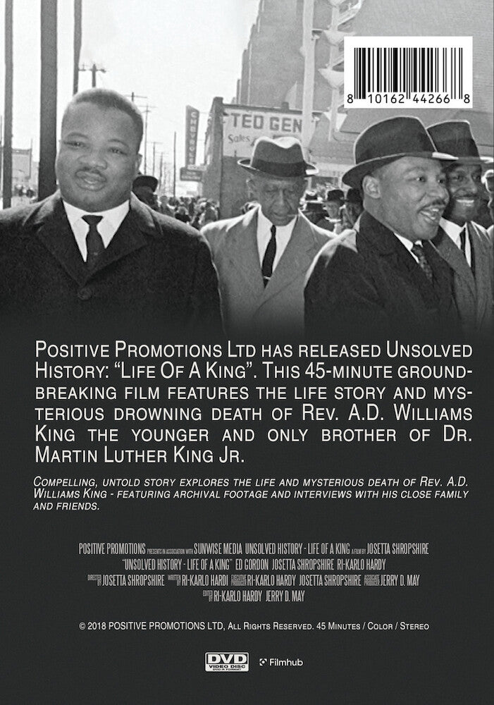 unsolved history: life of a king - Back Panel - DVD