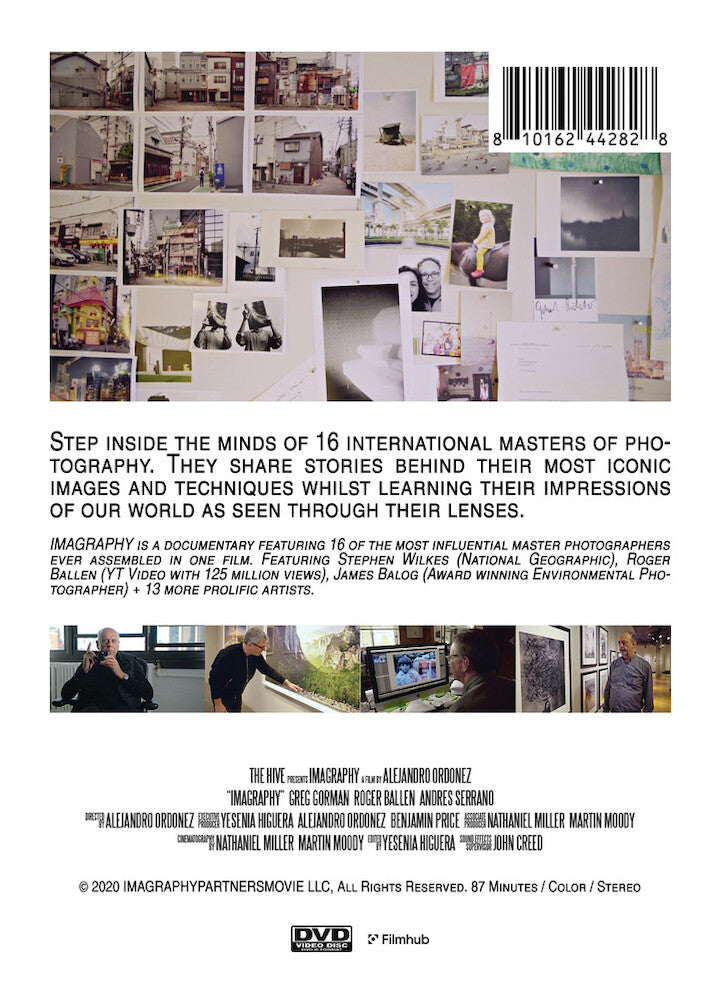 imagraphy: photography documentary - Back Panel - DVD