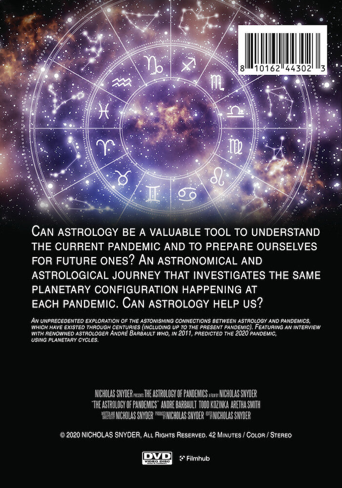 the astrology of pandemics - Back Panel - DVD