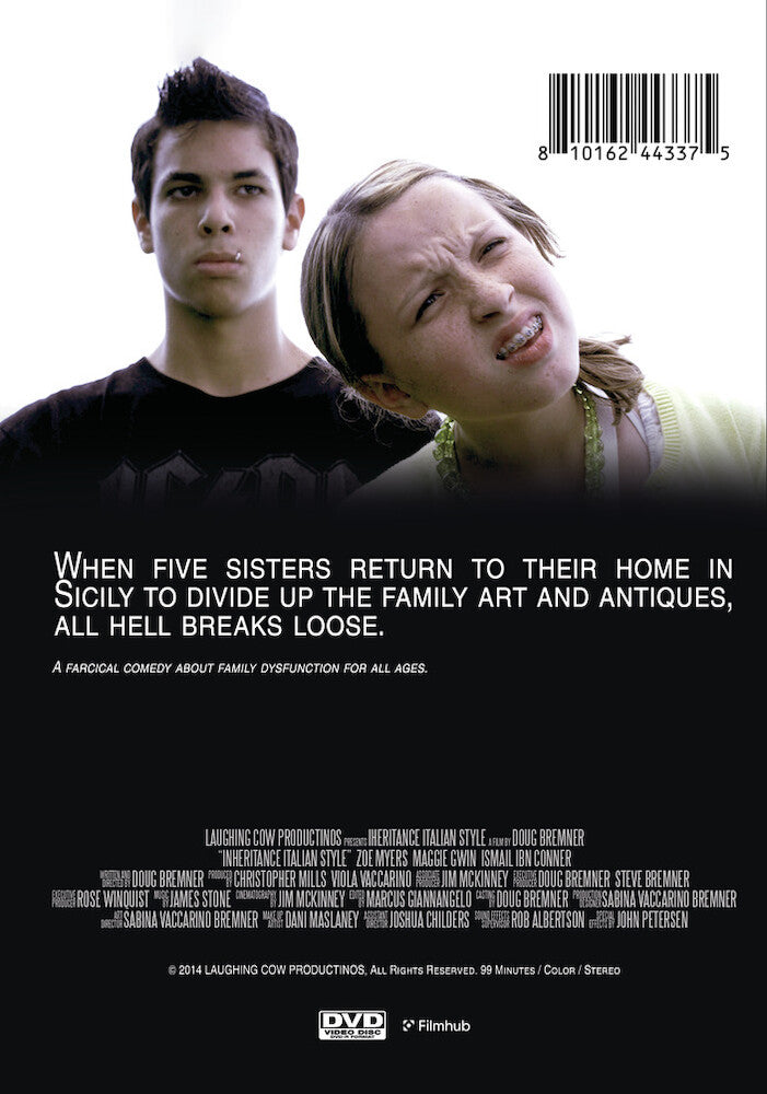 inheritance italian style - Back Panel - DVD