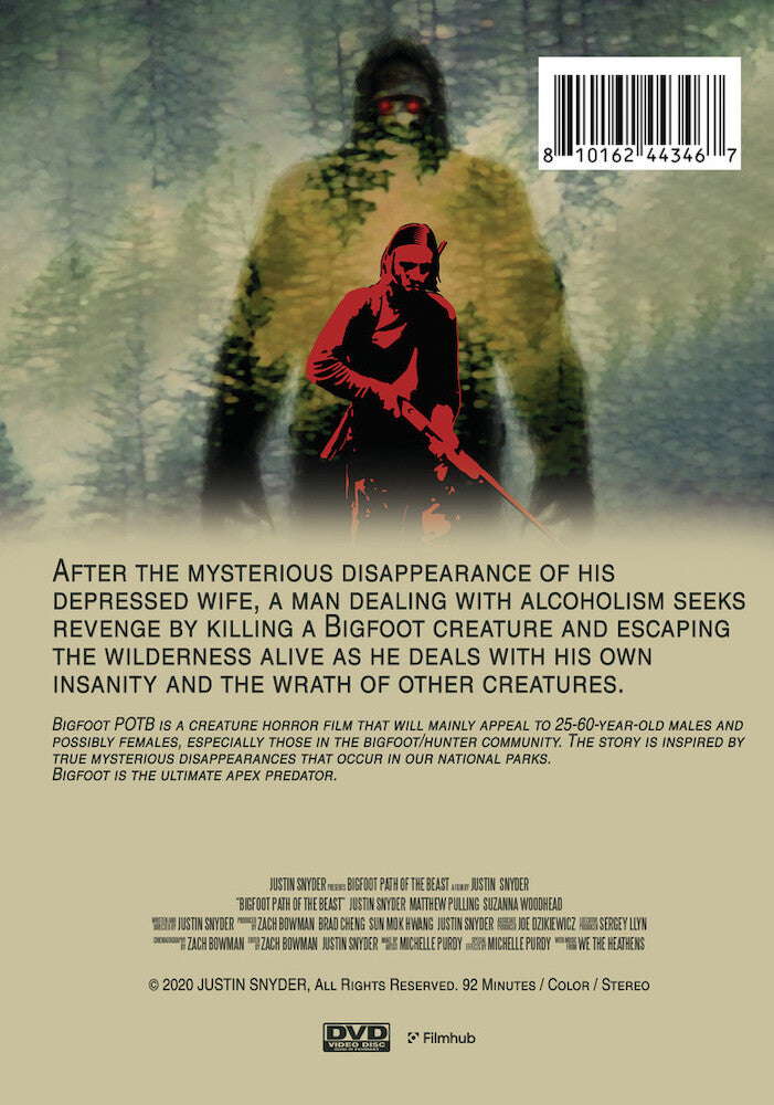 bigfoot path of the beast - Back Panel - DVD