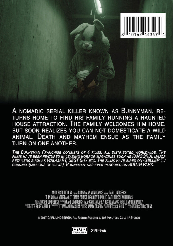 bunnyman vengeance - Back Panel - DVD
