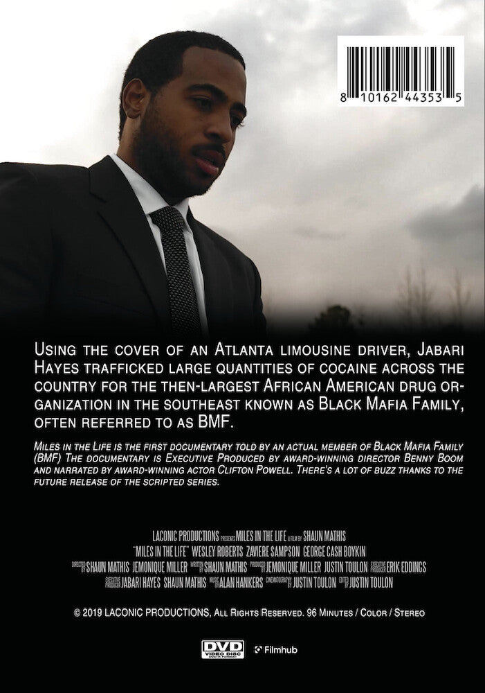 miles in the life: the story of a bmf drug trafficker - Back Panel - DVD