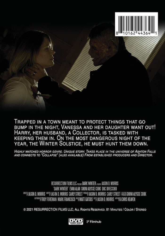 dark winter - Back Panel - DVD