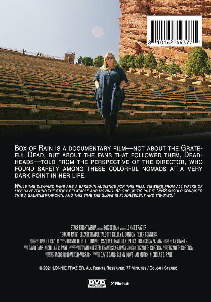 box of rain - Back Panel - DVD
