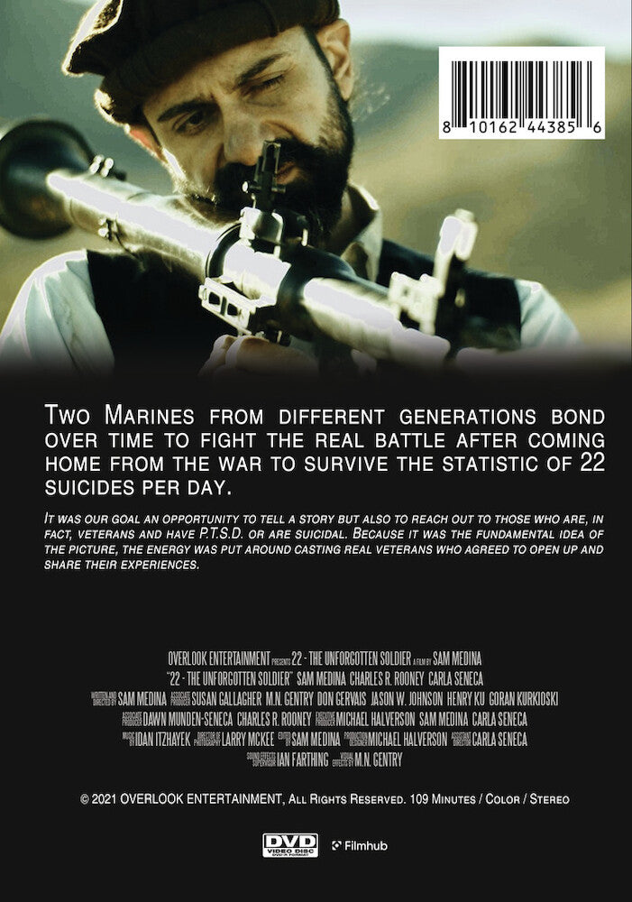 22: the unforgotten soldier - Back Panel - DVD