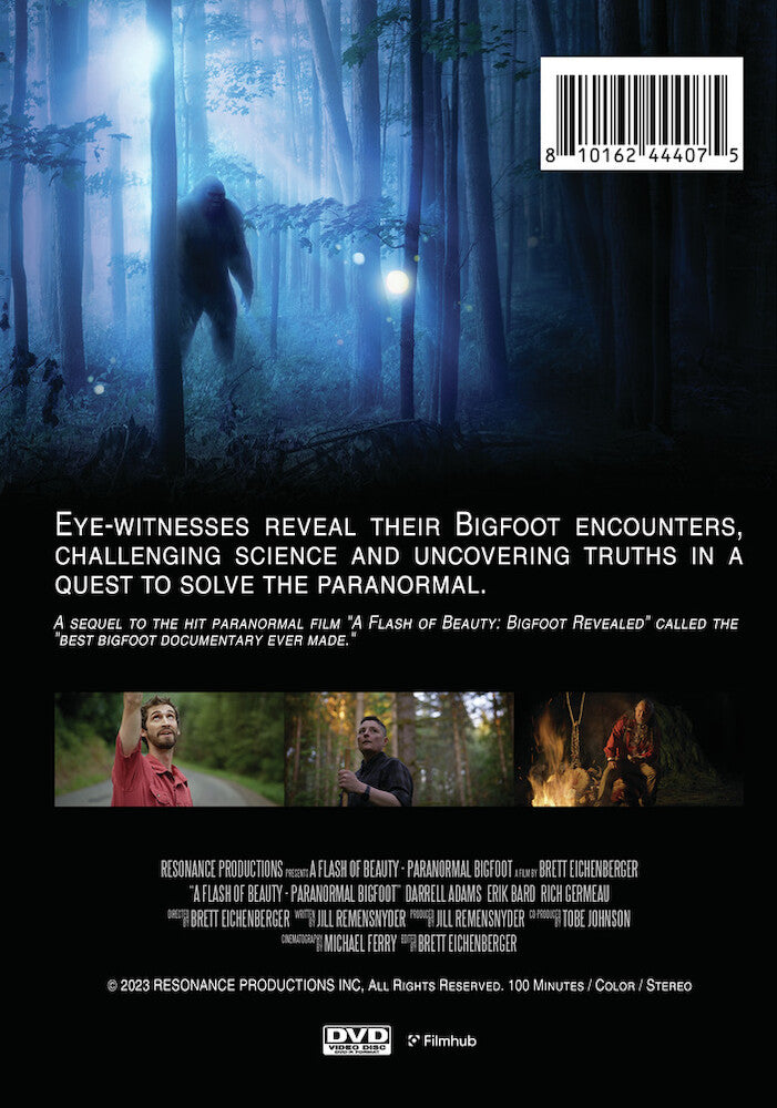 a flash of beauty: paranormal bigfoot - Back Panel - DVD