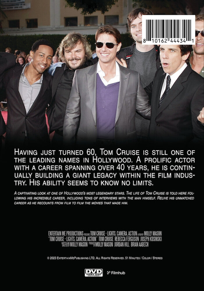 tom cruise: lights, camera, action - Back Panel - DVD