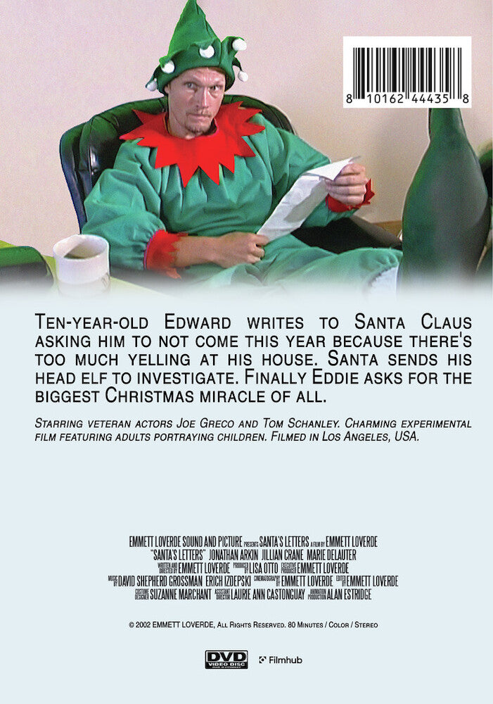 santa's letters - Back Panel - DVD
