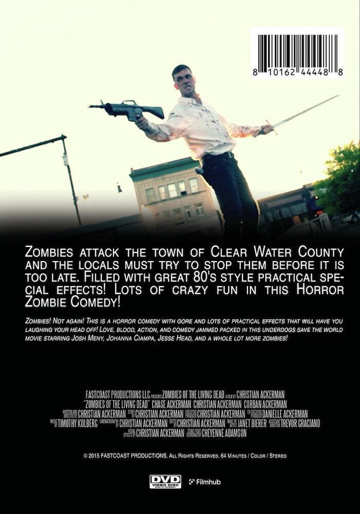 zombies of the living dead - Back Panel - DVD