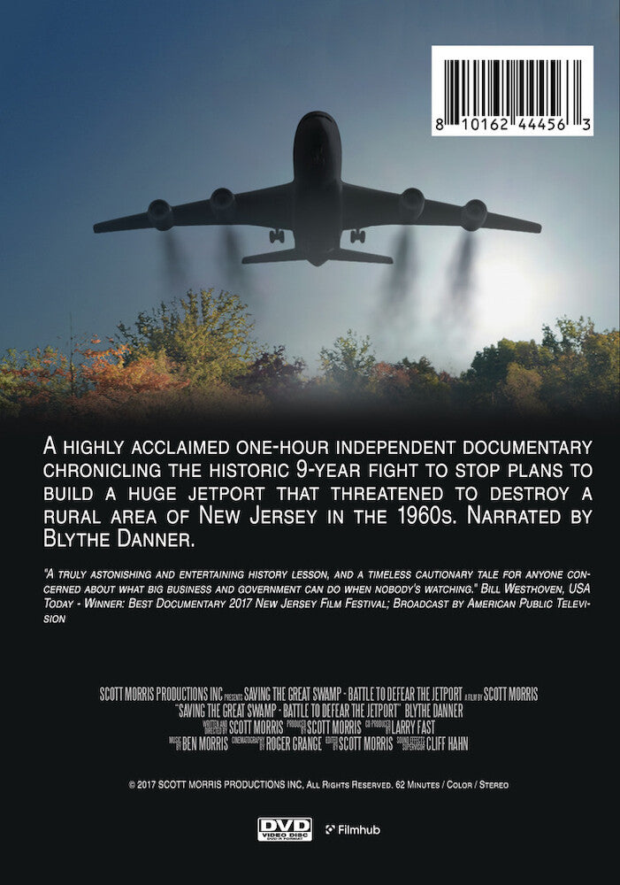 saving the great swamp: battle to defeat the jetport - Back Panel - DVD