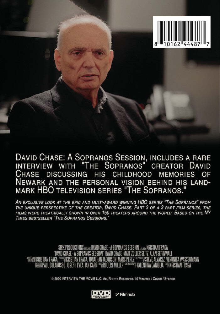 david chase: a sopranos session - Back Panel - DVD