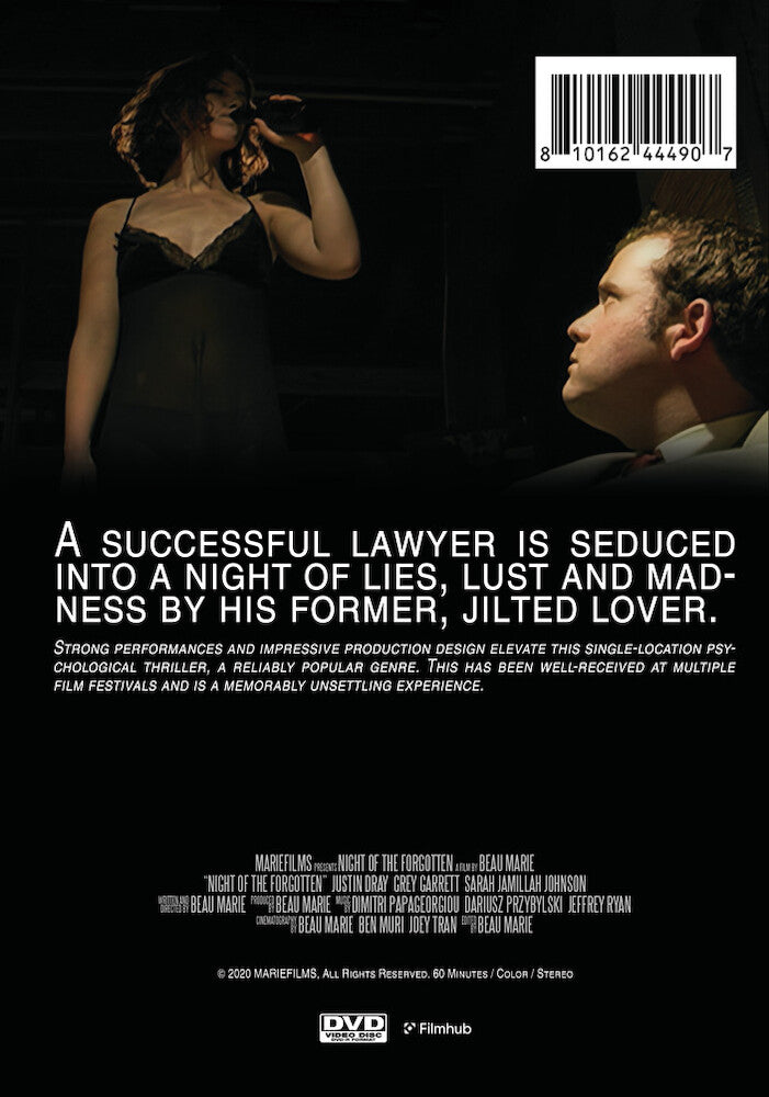 night of the forgotten - Back Panel - DVD
