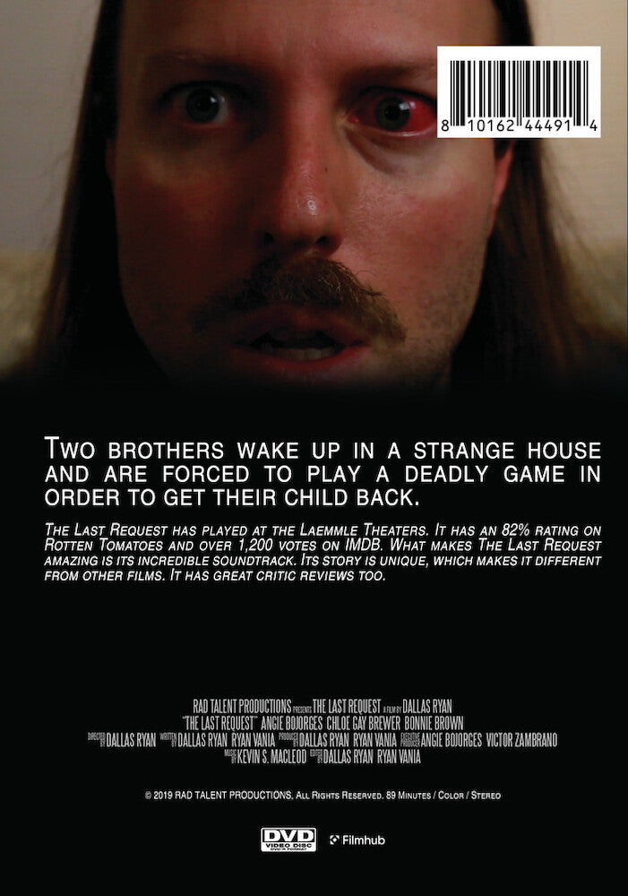 the last request - Back Panel - DVD