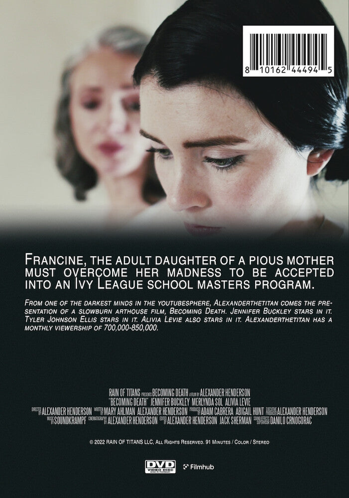 becoming death - Back Panel - DVD