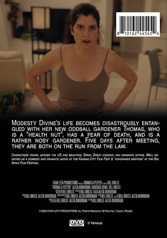 thomas a peeper - Back Panel - DVD