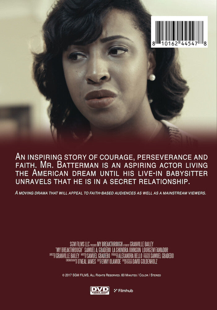 my breakthrough - Back Panel - DVD