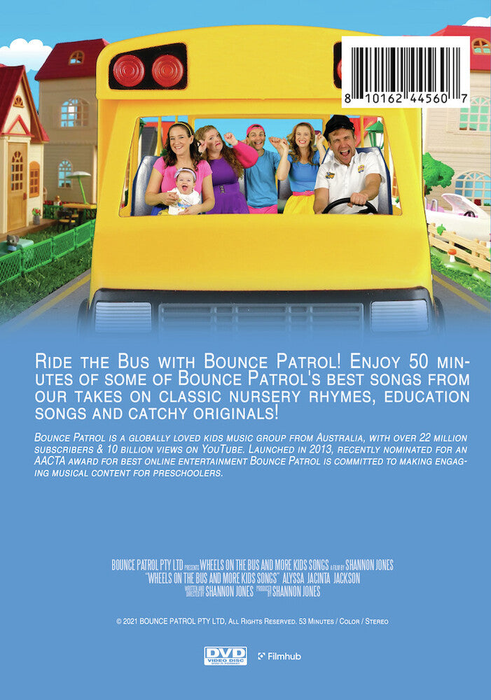 wheels on the bus and more kids songs - bounce patrol - Back Panel - DVD