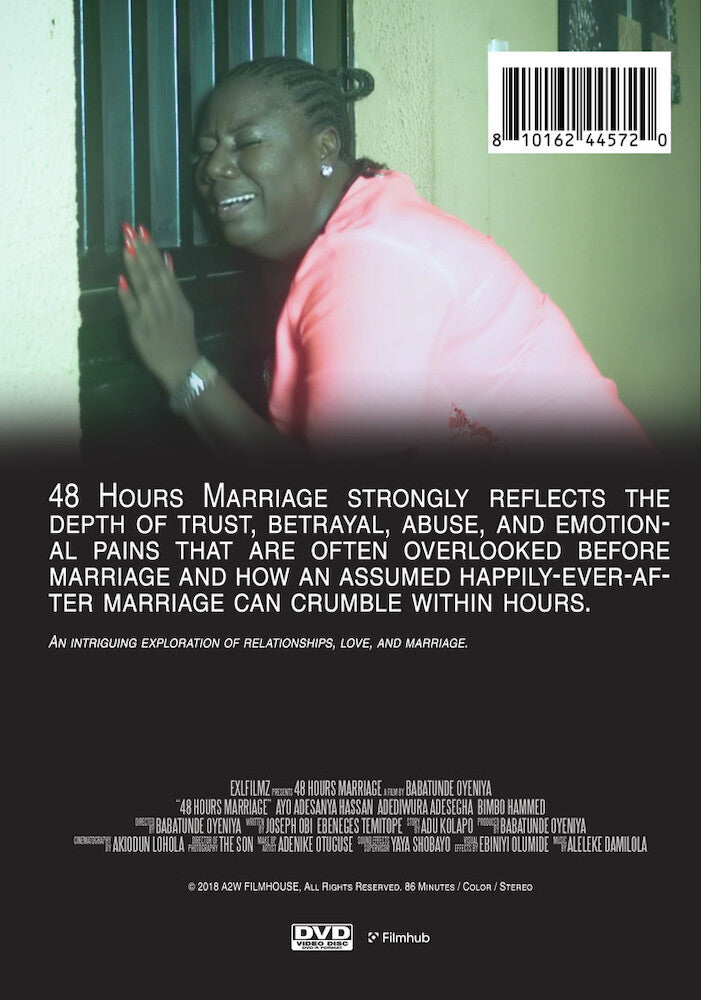 48 hours marriage - Back Panel - DVD