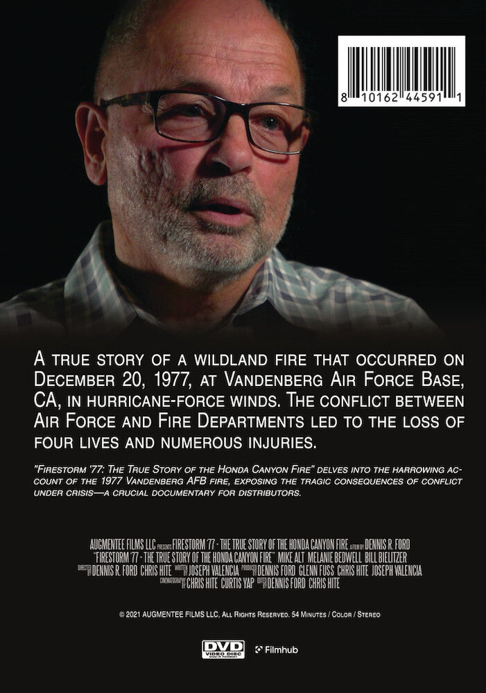 firestorm '77: the true story of the honda canyon fire - Back Panel - DVD