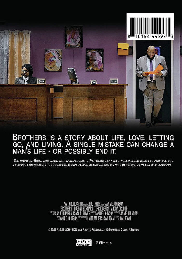 brothers - Back Panel - DVD