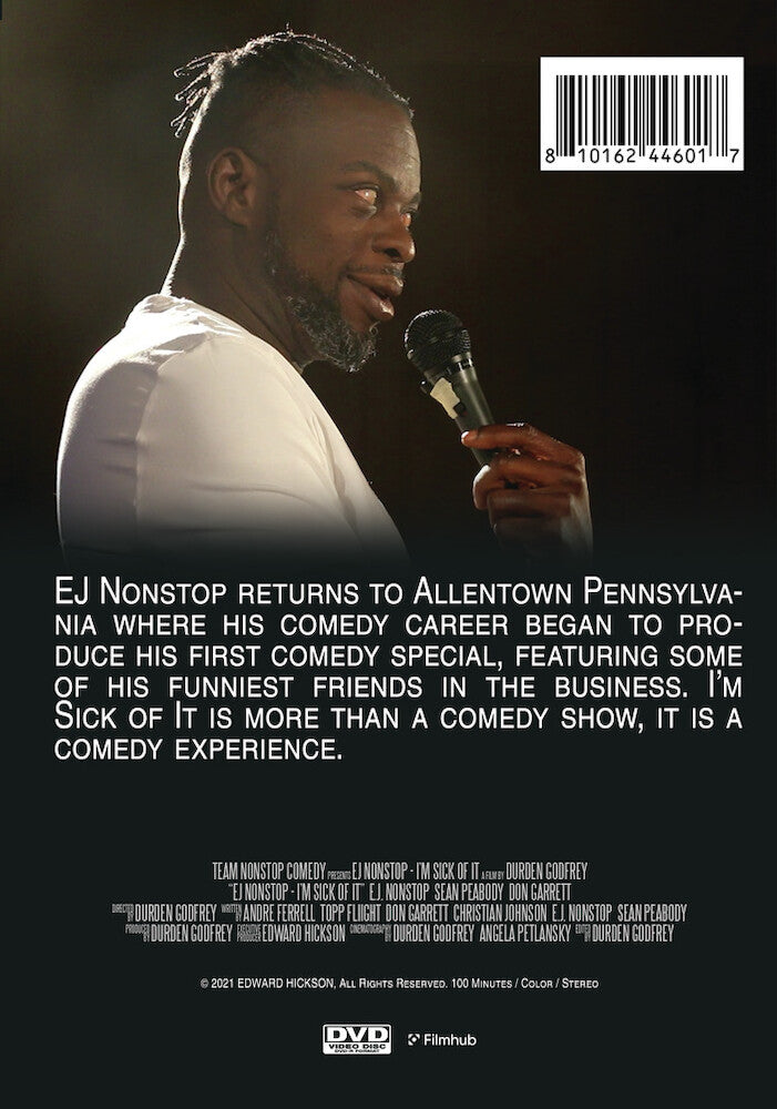 ej nonstop: i'm sick of it - Back Panel - DVD