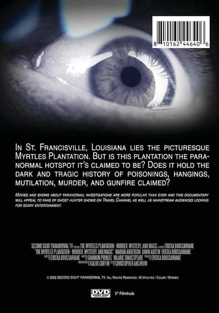 the myrtles plantation: murder, mystery, and magic - Back Panel - DVD